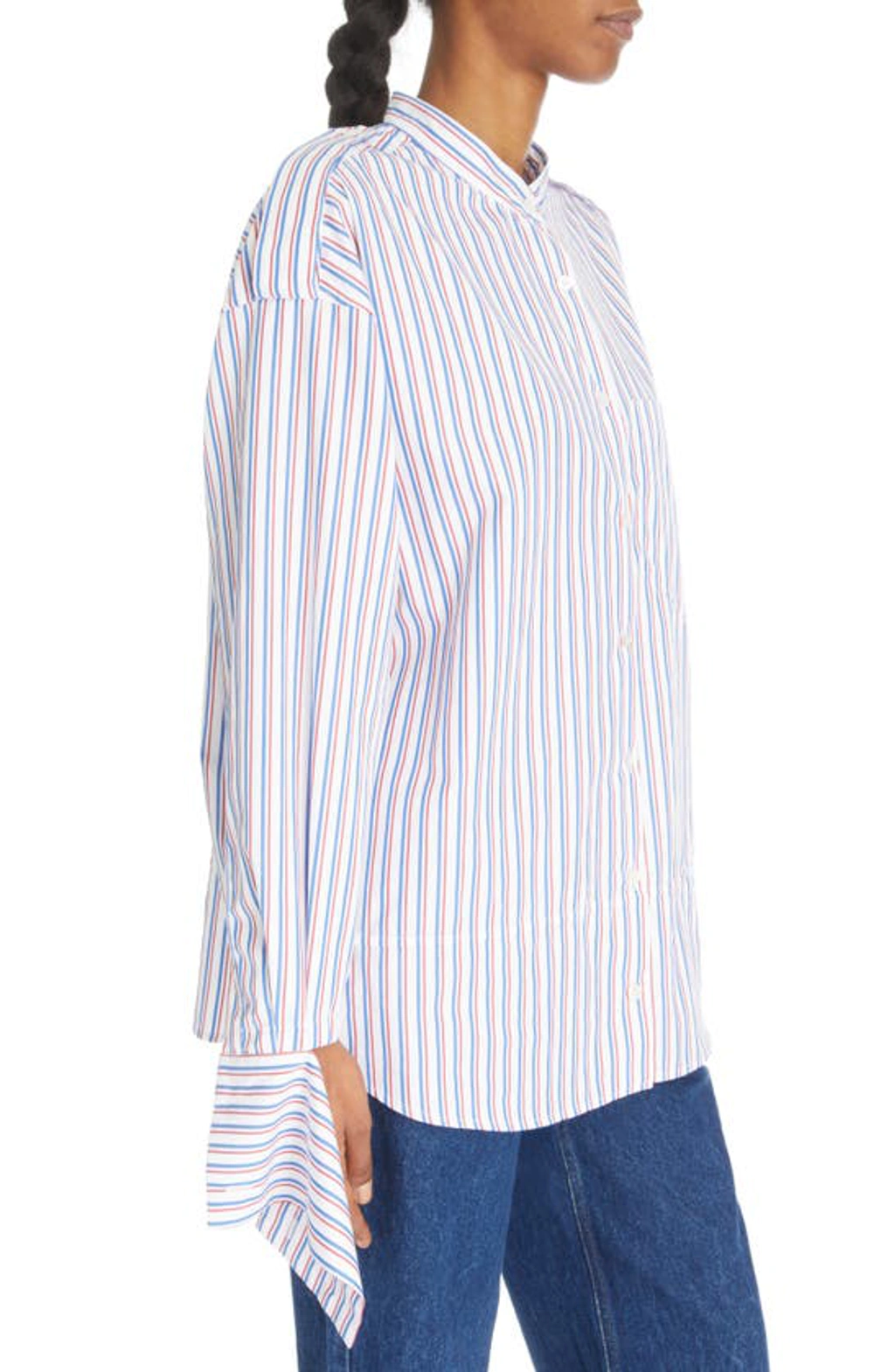 Meryll Rogge Deconstructed Mens Shirt in Blue | LN-CC