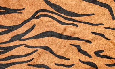 Shop Natural Togo Genuine Cowhide Rug In Tiger Black On