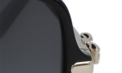Shop Ferragamo 57mm Gradient Rounded Square Sunglasses In Black/ Grey