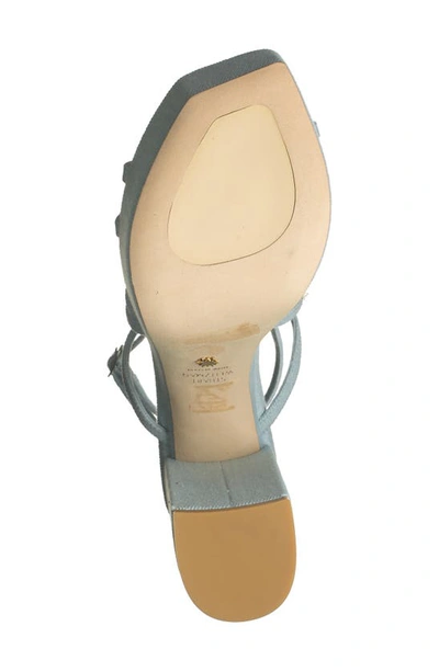 Stuart Weitzman Barelythere Square High Platform Sandal In Light