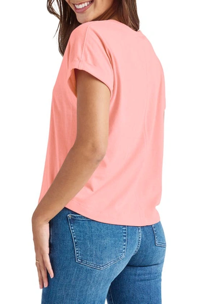 Splendid Skye Cuffed Tee In Terra