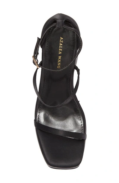 Shop Azalea Wang Indy Platform Wedge Sandal In Black