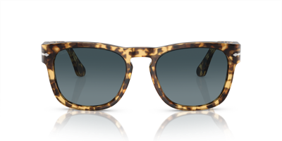 Persol Womens Brown Po3333s Elio Square-frame Acetate Sunglasses In Blue Gradient Dark Blue Polarized