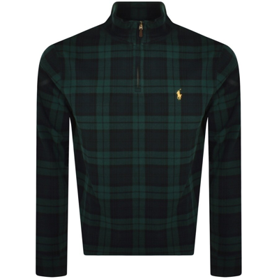 Shop Ralph Lauren Half Zip Sweatshirt Green