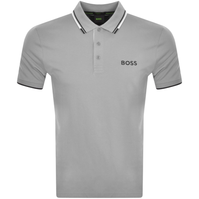 Shop Boss Athleisure Boss Paddy Pro Polo T Shirt Grey