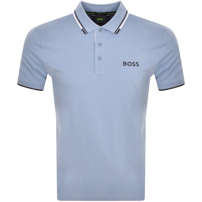 Shop Boss Athleisure Boss Paddy Pro Polo T Shirt Blue