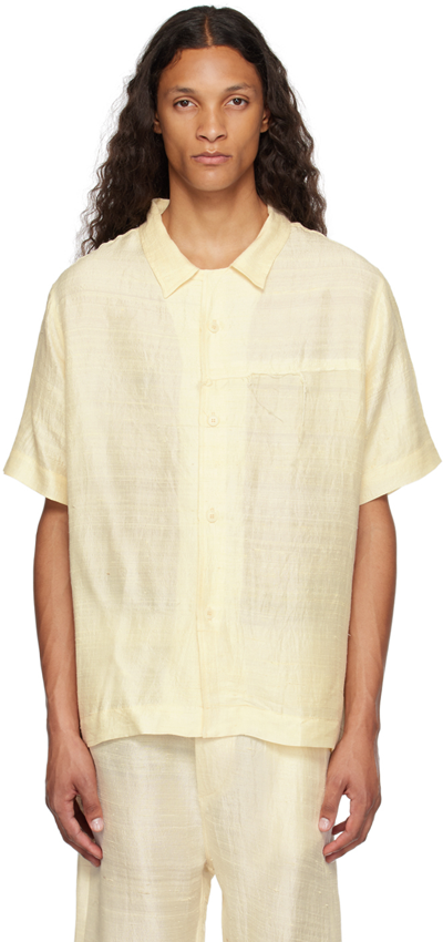 Shop Airei Beige Distressed Shirt In Natural