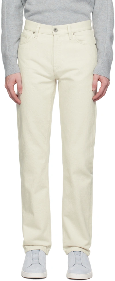 Shop Zegna Off-white Roccia Jeans In 001 Off White
