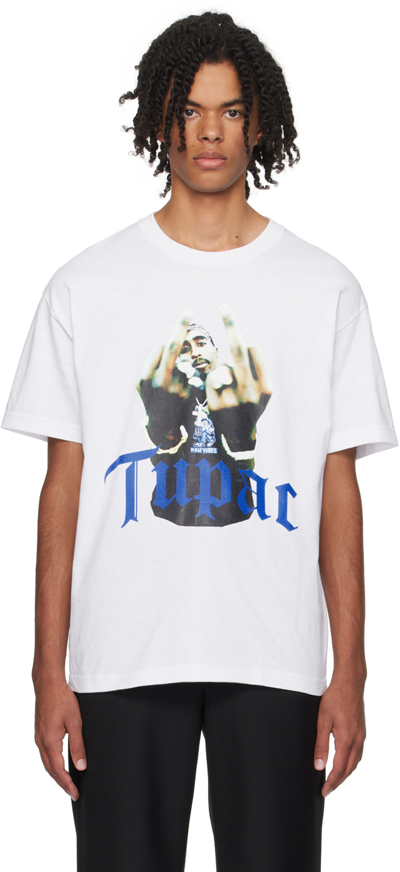 Shop Wacko Maria White 'tupac' T-shirt