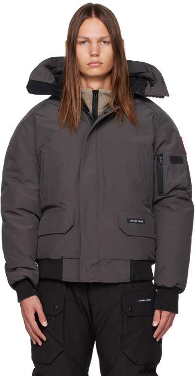 Shop Canada Goose Gray Chilliwack Down Jacket In Graphite - Graphite