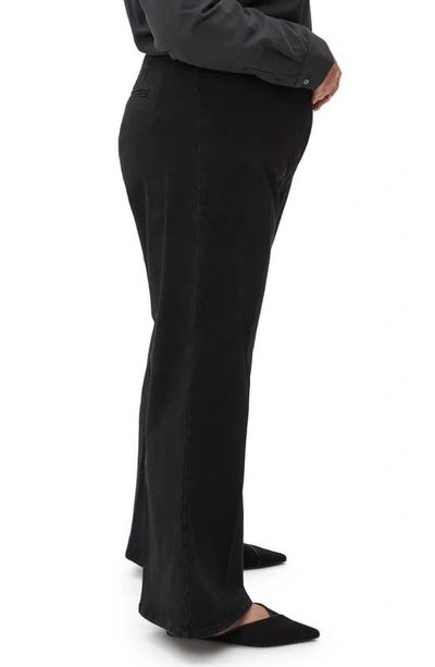Pari Passu Dalita Wide Leg Denim Trousers In Black
