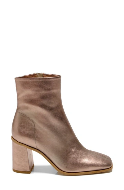 Shop Free People Sienna Ankle Boot In Champagne Metallic