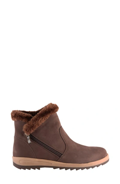 Shop David Tate Bacilia Faux Fur Lined Bootie In Brown