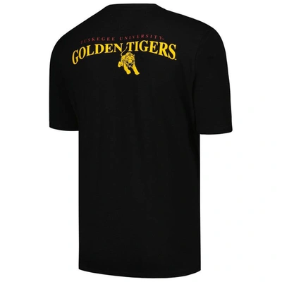 Shop Fisll Black Tuskegee Golden Tigers Applique T-shirt