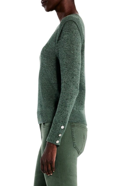 Shop Nic + Zoe Playful Cuff Sweater In Green Mix