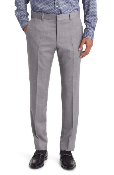 Shop Hugo Boss Genius Slim Fit Wool Suit Pants In Charcoal Grey