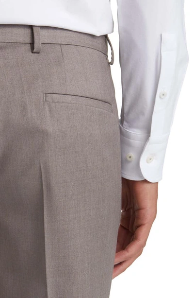 Hugo Boss Genius Slim Fit Wool Suit Pants In Light Beige