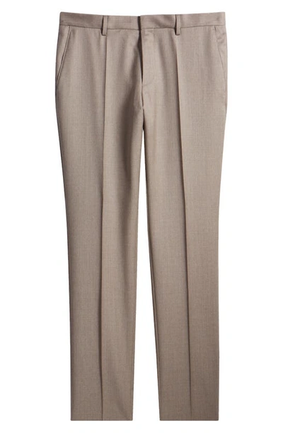 Hugo Boss Genius Slim Fit Wool Suit Pants In Light Beige