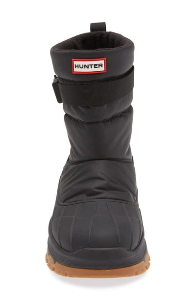 Shop Hunter Intrepid Waterproof Snow Boot In Black/ Natural Gum