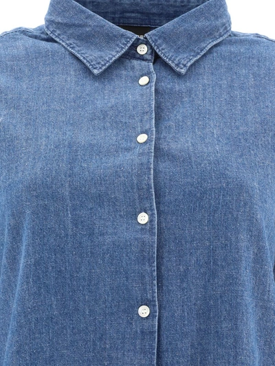 Aspesi Denim Shirt In Blue