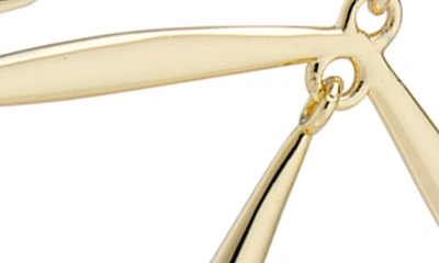 House Of Frosted Paige Bar Drop Earrings In Gold