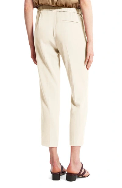 Theory Treeca Slim-leg Pull-on Pants In Rice
