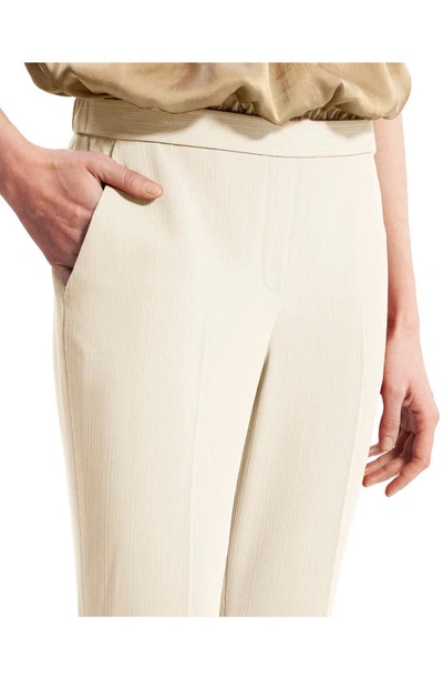 Theory Treeca Slim-leg Pull-on Pants In Rice
