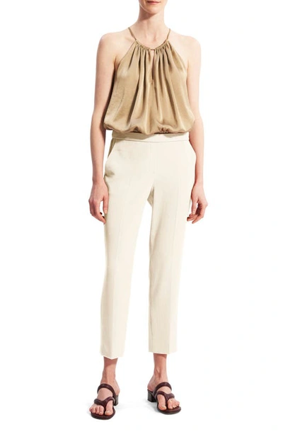 Theory Treeca Slim-leg Pull-on Pants In Rice
