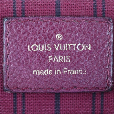 Pre-owned Louis Vuitton Bastille Burgundy Leather Shoulder Bag ()