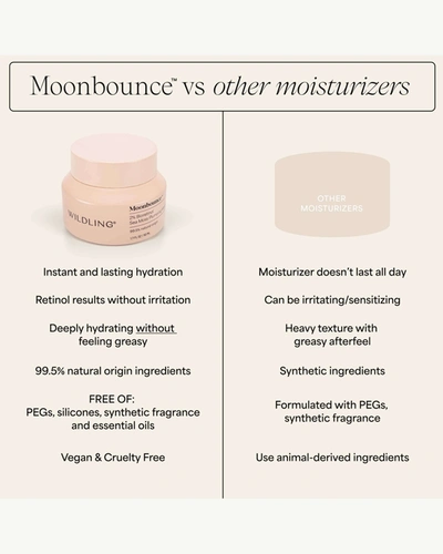 Shop Wildling Moonbounce 2% Bioretinol Irish Sea Moss Plumping Moisturizer