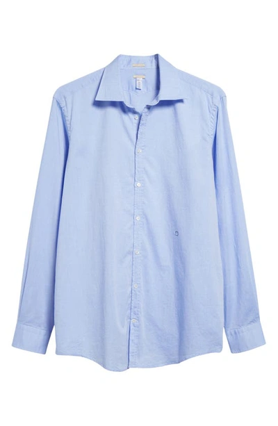 Shop Massimo Alba Genova Cotton Oxford Button-up Shirt In Azzurro