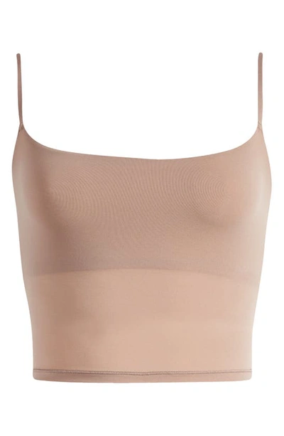 Shop Skims Fits Everybody Cropped Cami In Umber