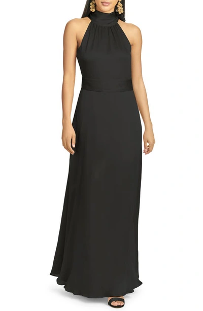 Shop Sachin & Babi Kayla Halter Gown In Black