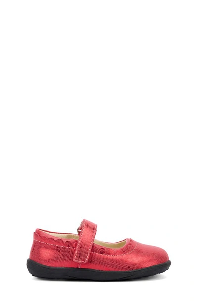 See Kai Run Susie Mary Jane In Red Metallic