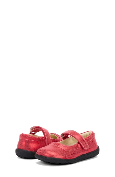 See Kai Run Susie Mary Jane In Red Metallic