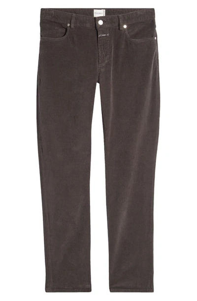 Shop Closed Unity Slim Fit Cotton Stretch Corduroy Pants In Charcoal