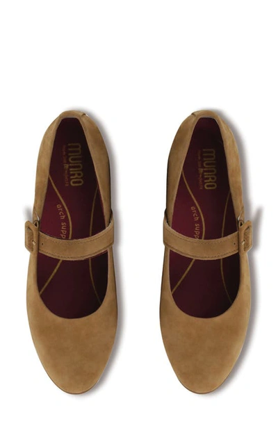 Munro Mary Jane Flat In Ginger