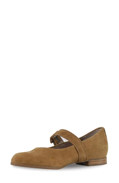 Munro Mary Jane Flat In Ginger