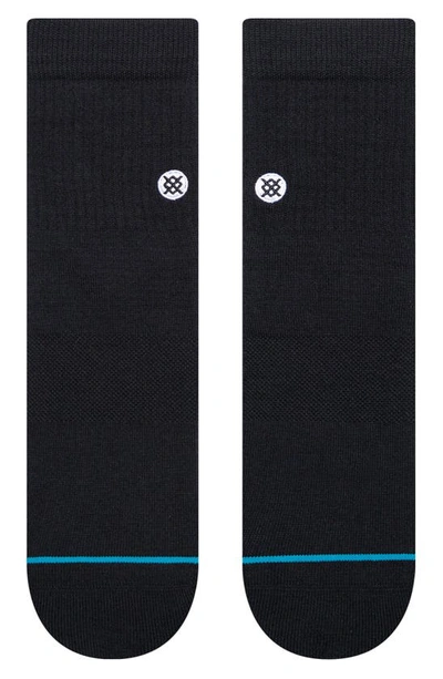 Shop Stance Icon Quarter Crew Socks In Black