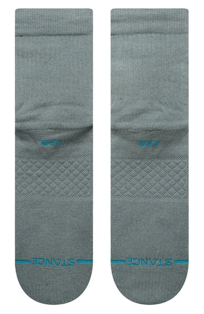 Shop Stance Icon Quarter Crew Socks In Teal