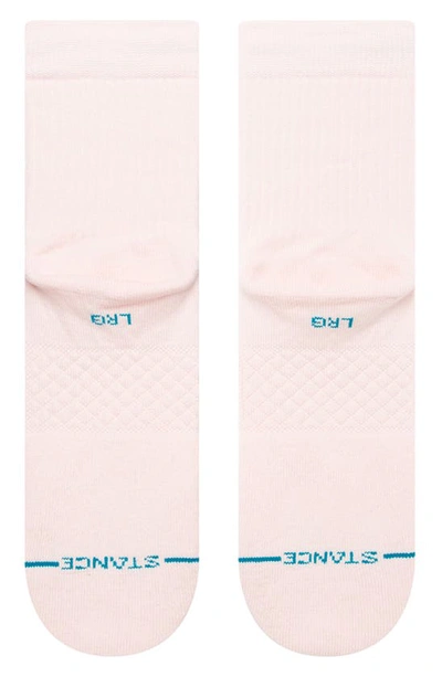 Shop Stance Icon Quarter Crew Socks In Pink