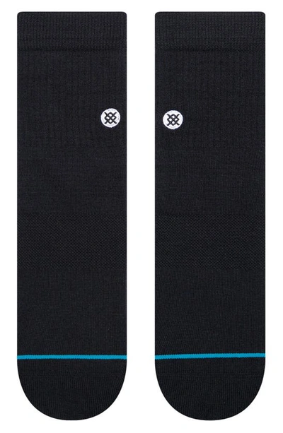 Shop Stance Icon 3-pack Quarter Crew Socks In Black