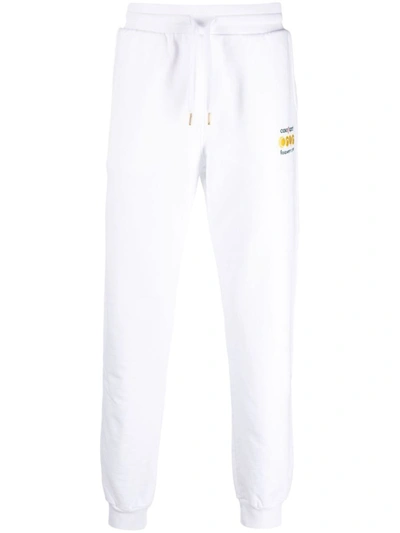 Shop Casablanca Long Pants Patch Logo In White
