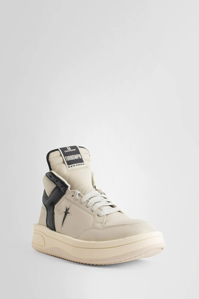 Shop Rick Owens Unisex Off-white Sneakers