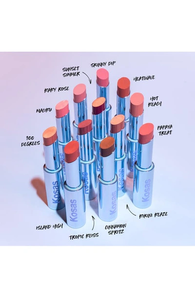 Shop Kosas Wet Stick Moisturizing Shiny Sheer Lipstick In Cinnamon Spritz