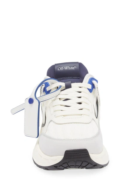 Shop Off-white Runner A Sneaker In White Navy Blue