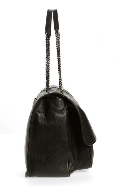 Shop Saint Laurent X-large Niki Leather Shoulder Bag In Noir