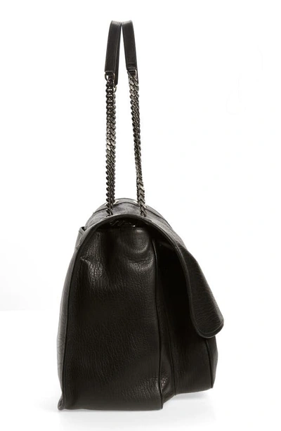 Saint Laurent X-large Niki Leather Shoulder Bag In Noir