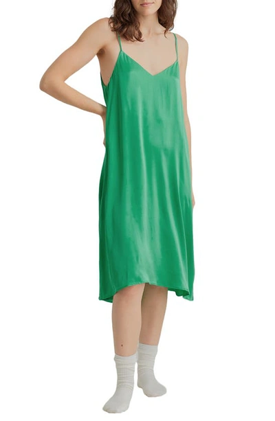 Papinelle Audrey Silk Nightgown In Spearmint