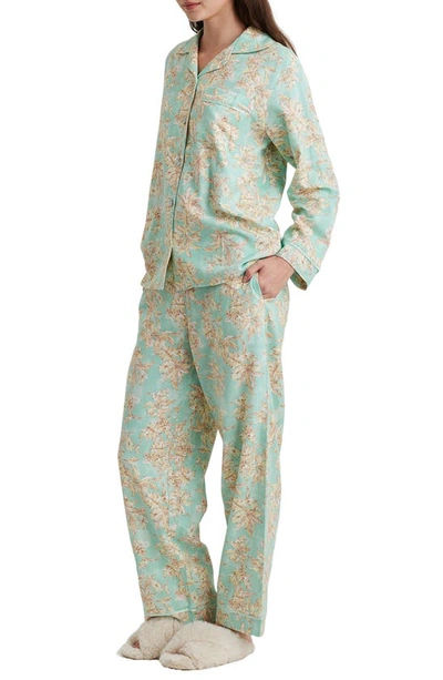 Shop Papinelle Bridget Floral Pajamas In Mint